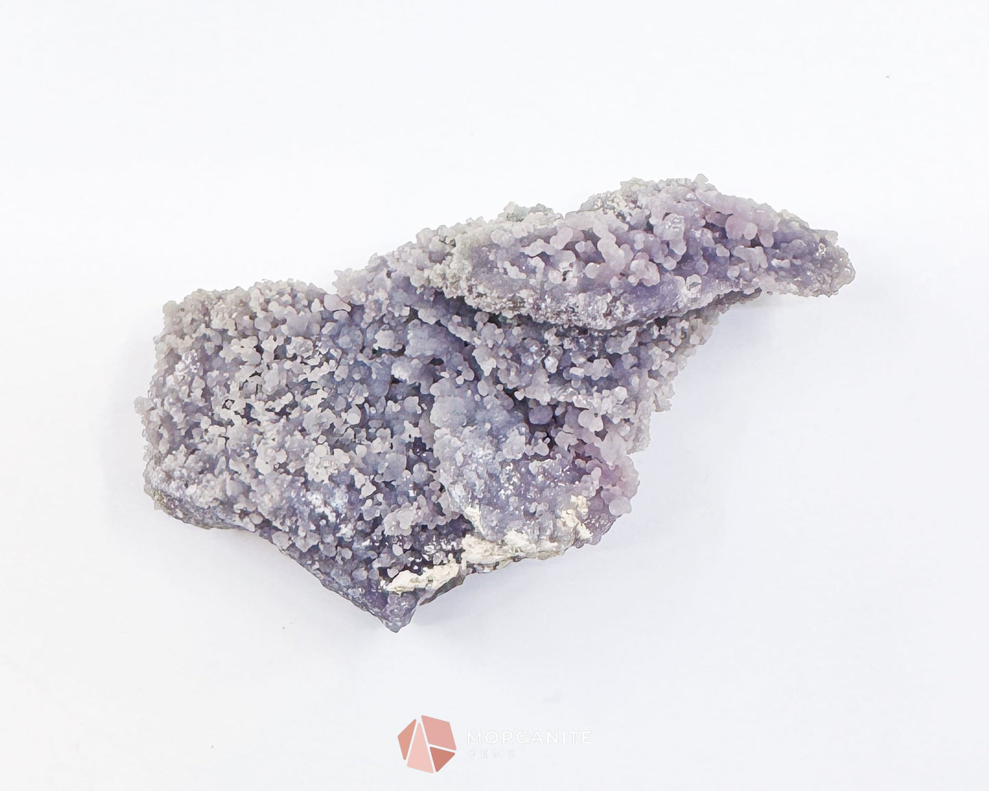 Grape Agate Cluster Specimen 128g – Natural Purple Botryoidal Chalcedony for Meditation & Healing Decor
