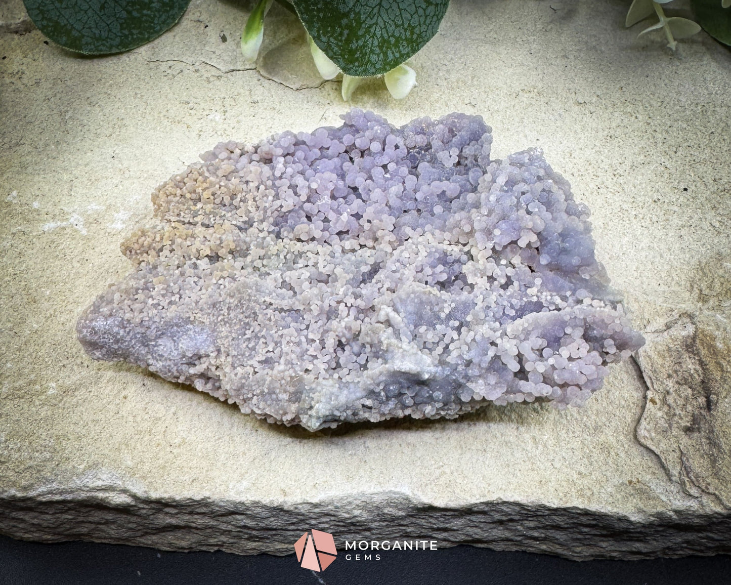 Grape Agate Cluster Specimen 190g – Purple Botryoidal Chalcedony for Meditation & Healing