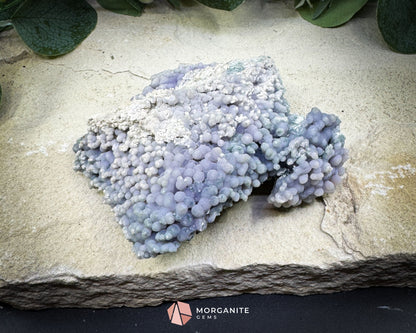 Grape Agate Cluster Specimen 374g – Large Purple Botryoidal Chalcedony for Meditation & Energy Work