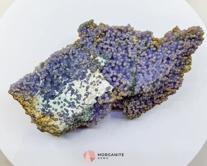 Grape Agate Cluster Specimen 506g – Large Purple Botryoidal Chalcedony for Healing, Meditation & Display