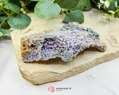Grape Agate Cluster Specimen 506g – Large Purple Botryoidal Chalcedony for Healing, Meditation & Display