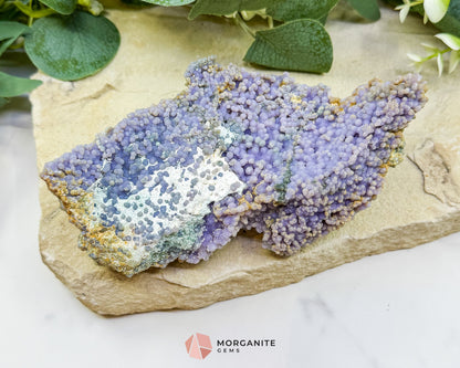 Grape Agate Cluster Specimen 506g – Large Purple Botryoidal Chalcedony for Healing, Meditation & Display