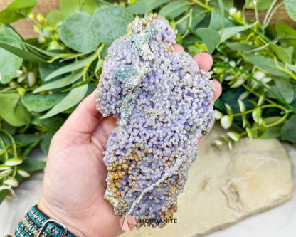 Grape Agate Cluster Specimen 506g – Large Purple Botryoidal Chalcedony for Healing, Meditation & Display