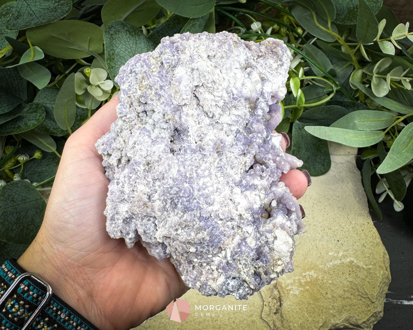 Grape Agate Cluster Specimen 544g – Extra Large Purple Botryoidal Chalcedony for Display & Spiritual Healing