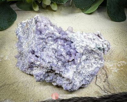 Grape Agate Cluster Specimen 544g – Extra Large Purple Botryoidal Chalcedony for Display & Spiritual Healing