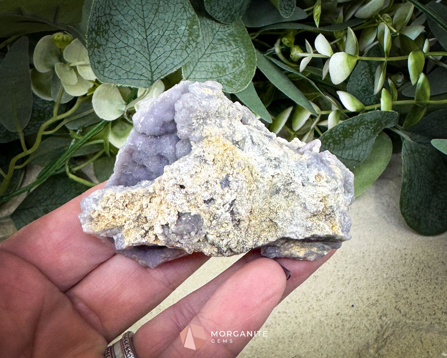 Grape Agate Cluster Specimen 74g – Small Purple Botryoidal Chalcedony for Meditation & Display