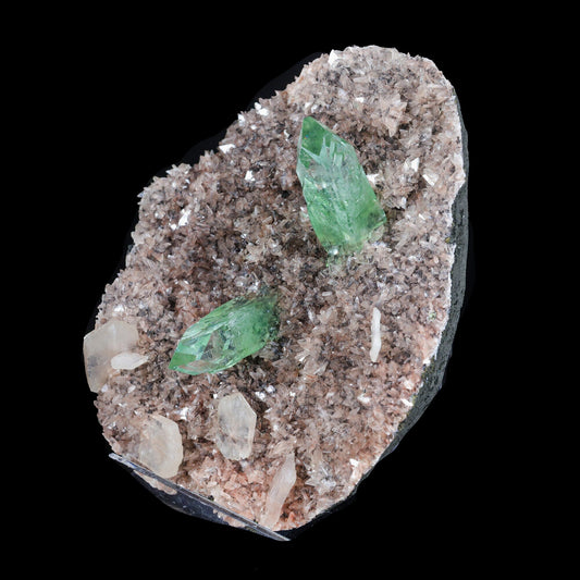 Green Apophyllite sharp terminated Natural Mineral Specimen # B 7046