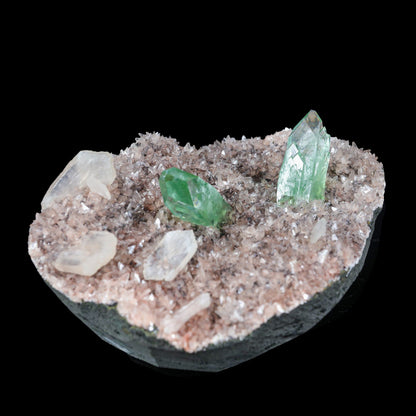 Green Apophyllite sharp terminated Natural Mineral Specimen # B 7046
