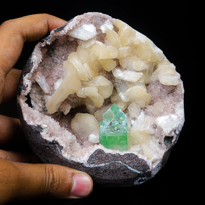 Green Apophyllite sharp terminated Natural Mineral Specimen USA # B 7020