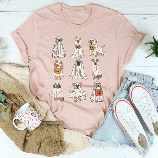 Halloween Ghost Dogs - tshirt