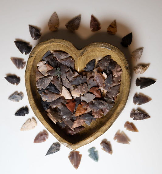 Handcrafted Stone Arrowheads – Natural Tools for Ritual, Decor & Healing