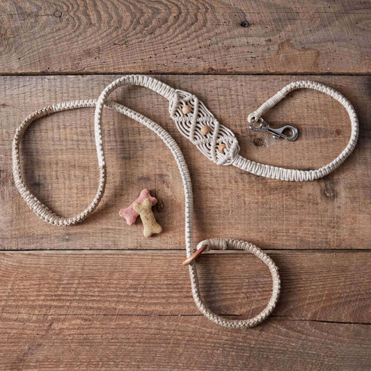 Handmade Boho Macrame Dog Leash (Set of 2)