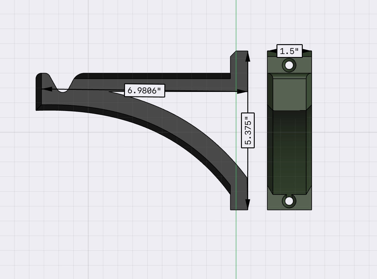 Hanging Planter Wall Hook, Curved