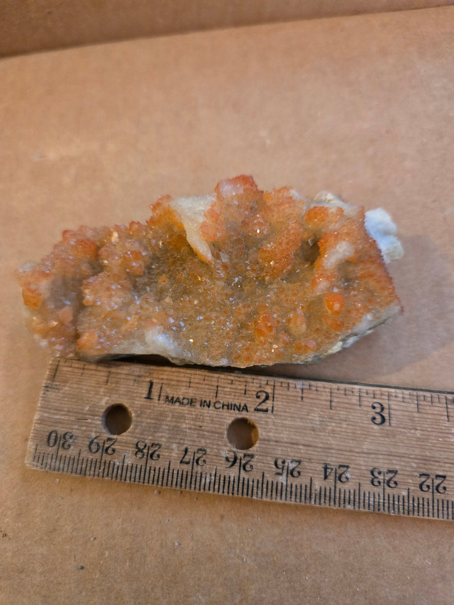 Hematite included quartz