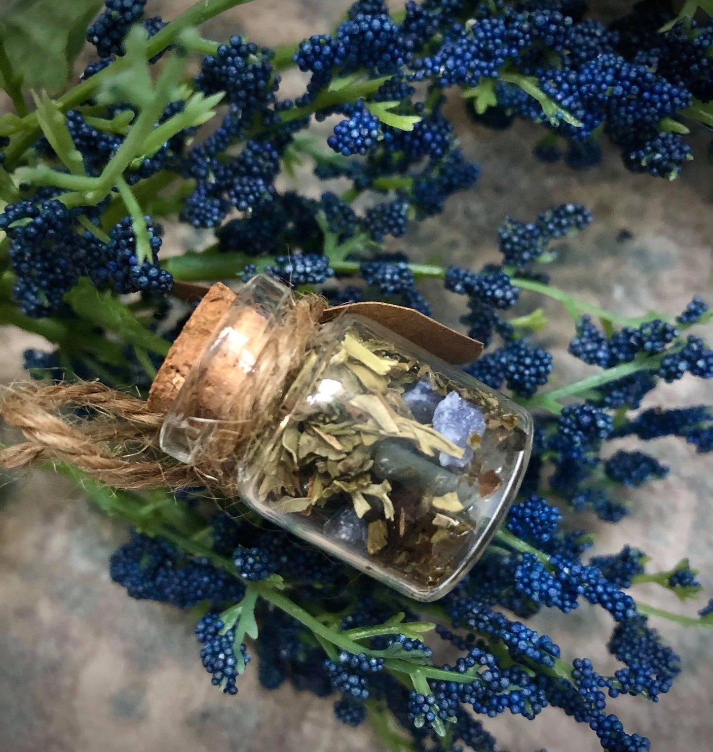 Mini Intention Jars - premade w/ chain