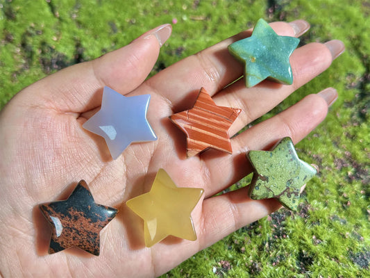 Crystal Carved Stars (two sizes)