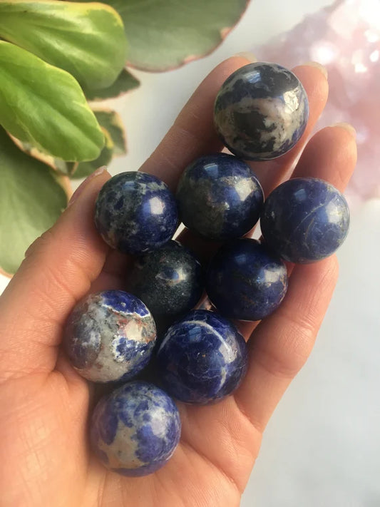 Sodalite Crystal Spheres