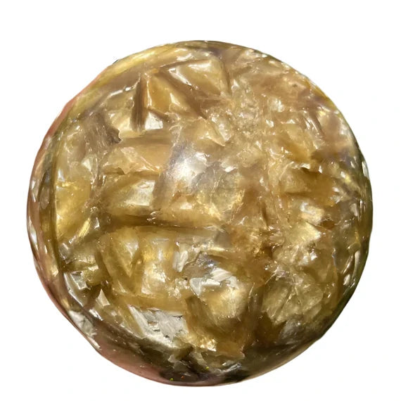 Golden Mica Sphere