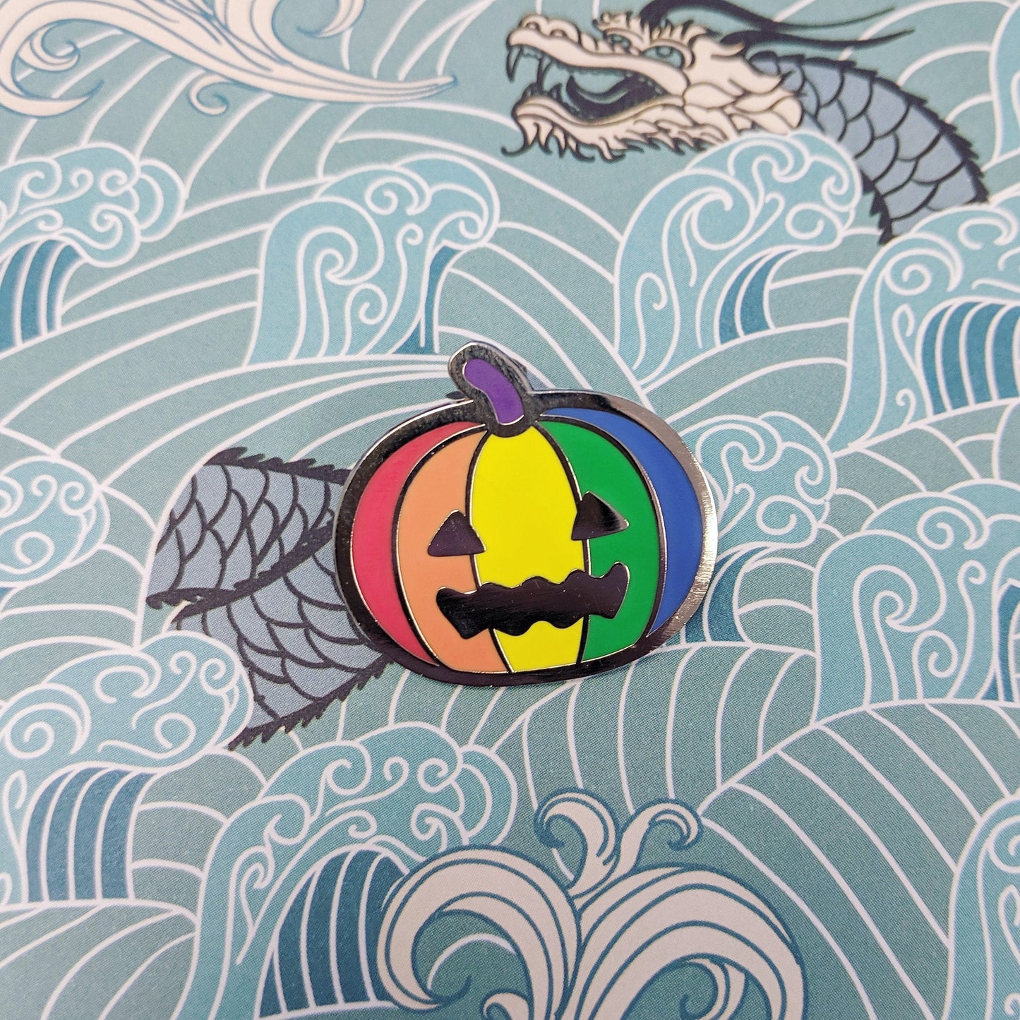 Queer-o-Lantern (LGBTQIA+ pride) Pin