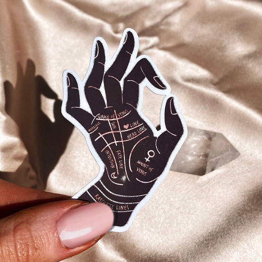Palmistry Hand Vinyl Sticker