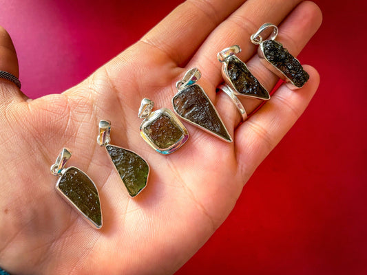 Moldavite Pendants