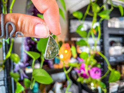 Moldavite Pendant – Authentic Tektite Crystal Necklace