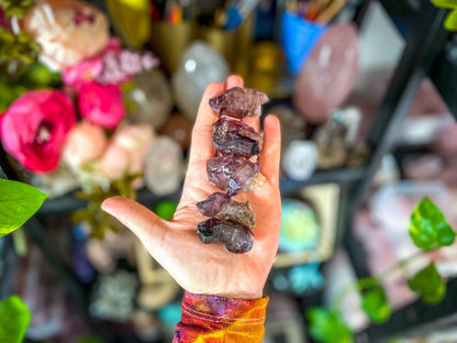 Raw Amethyst with Hematite Inclusions