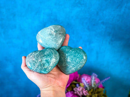 Amazonite Hearts