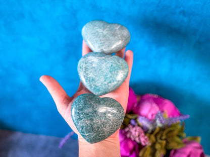 Amazonite Hearts