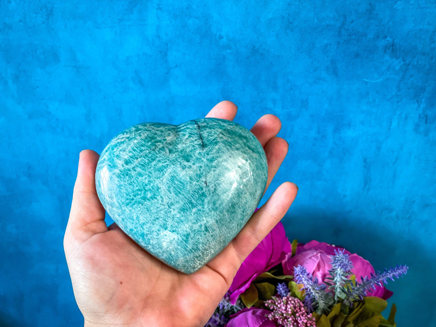 Amazonite Hearts