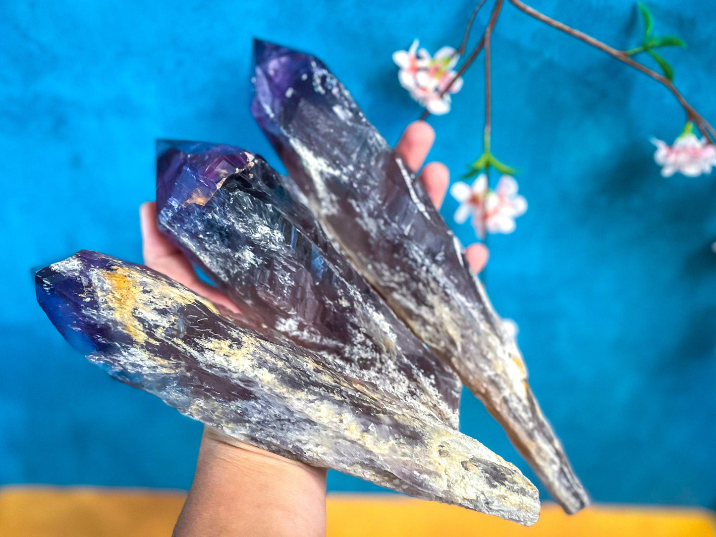 HUGE Amethyst Spears