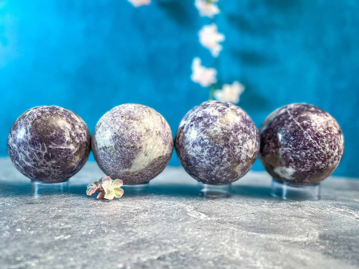 Lepidolite Balls, Lepidolite Sphere, Ethically Sourced Crystals