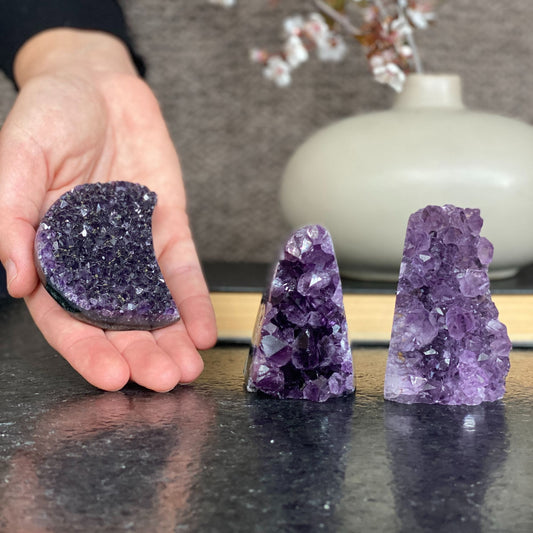 Deep Purple amethyst set (3 pieces)