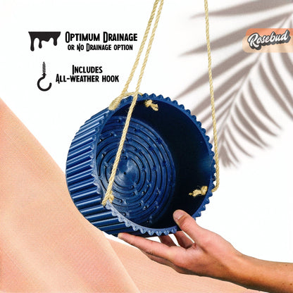 MCR Bowl Hanging Plant Pot for Indoor or Outdoor