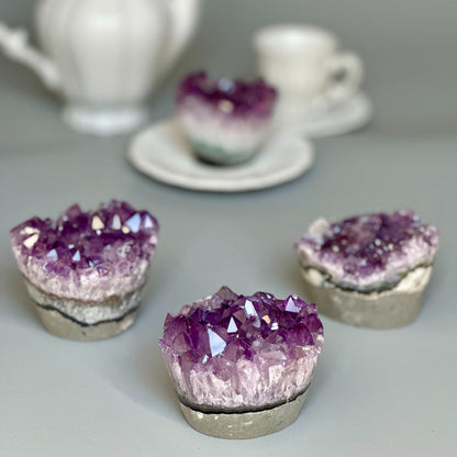 Amethyst Cupcake shaped Crystals