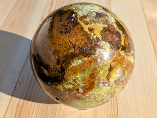 XL Green Opal Statement Sphere - OOAK