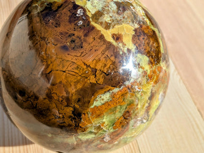 XL Green Opal Statement Sphere - OOAK