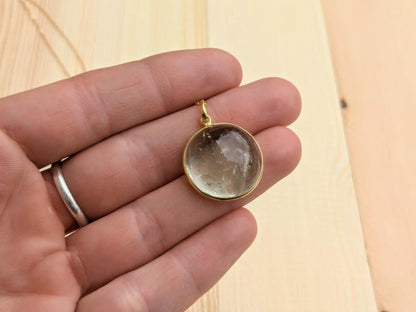 Prasiolite 14k Gold Necklace