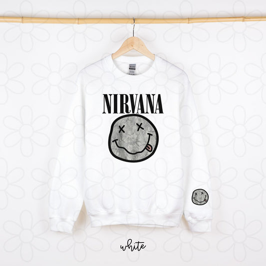 Nirvana Grey Smiley Tee