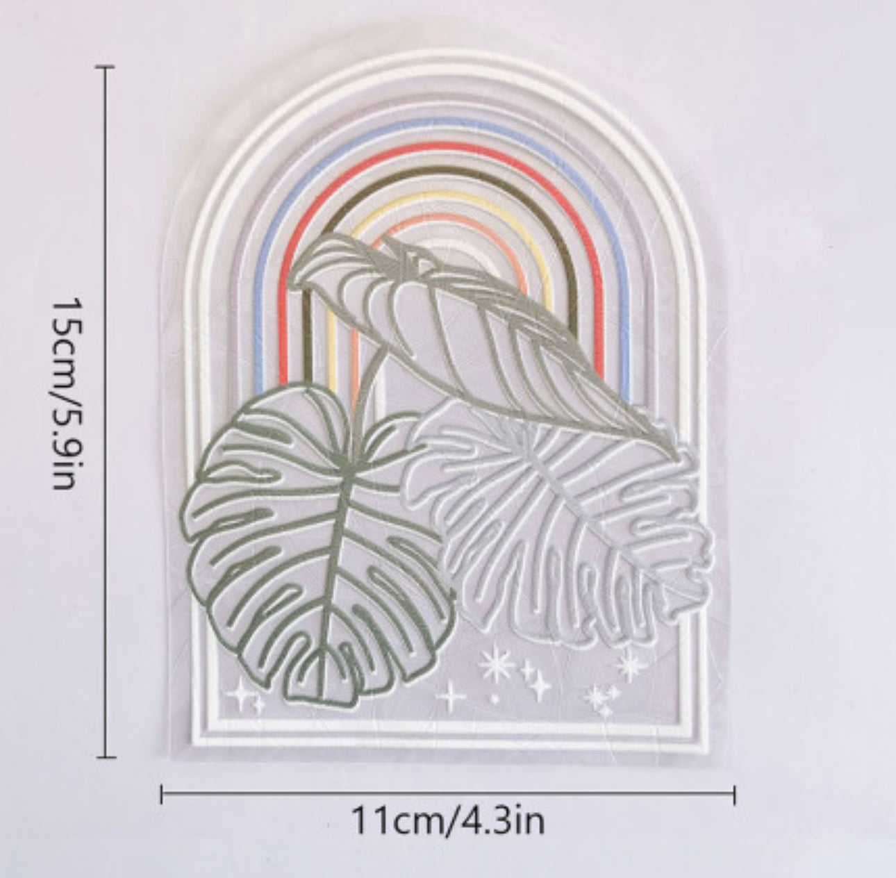 Monstera  suncatcher sticker