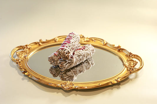 White Sage & Rose Petals - 4" Sustainably Harvested