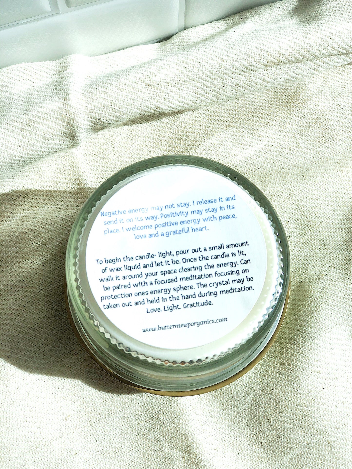 Space Clearing Candle/ Intention Candle
