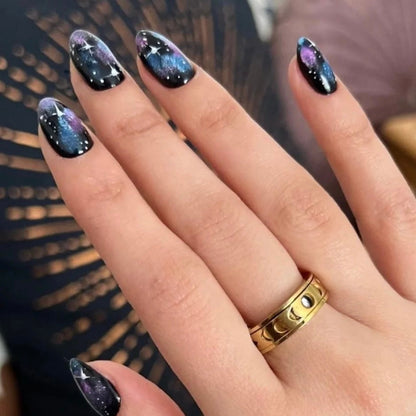 Moon phases Gold & Silver ring - Rotatable
