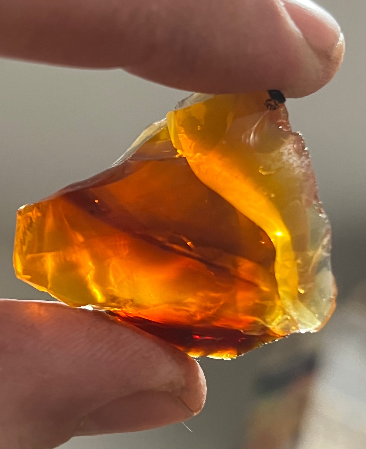 Oregon Fire Opal Rough - Stunning 3-40 Gram Natural Gemstone Pieces in Orange, Yellow, and Red