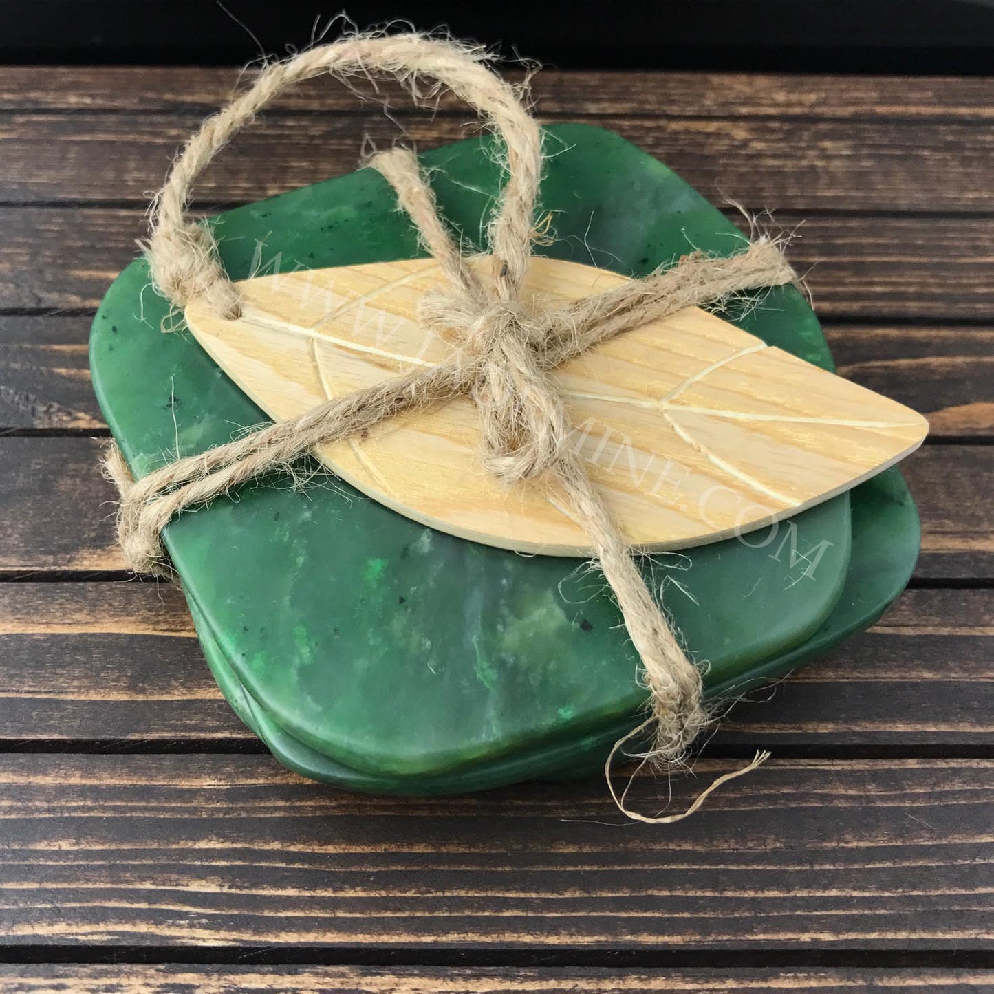 Jade Coasters Set of 4 – Canadian Nephrite Jade Stone Drinkware
