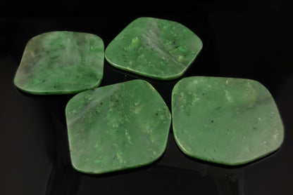 Jade Coasters Set of 4 – Canadian Nephrite Jade Stone Drinkware