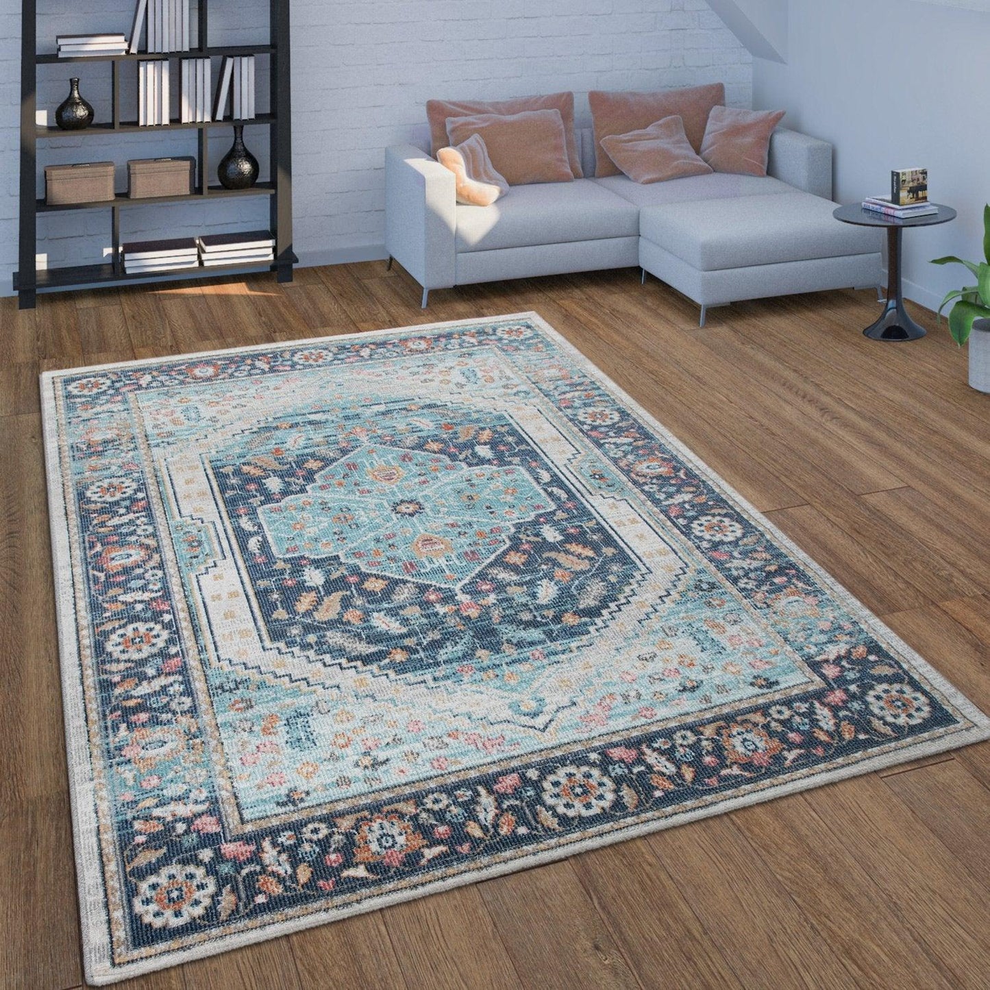 Oriental Design Rug – Classic Vintage Style Area Rug for Living Room or Bedroom