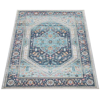 Oriental Design Rug – Classic Vintage Style Area Rug for Living Room or Bedroom
