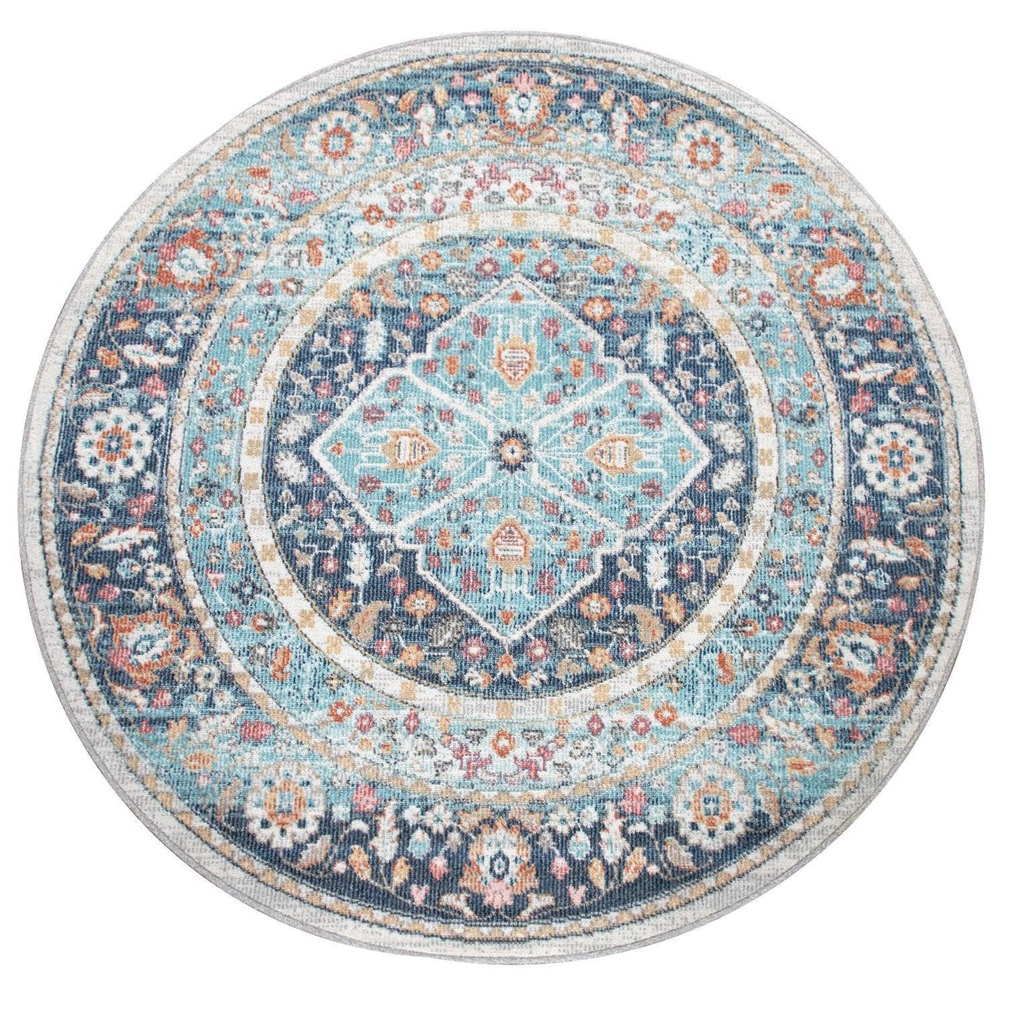 Oriental Design Rug – Classic Vintage Style Area Rug for Living Room or Bedroom
