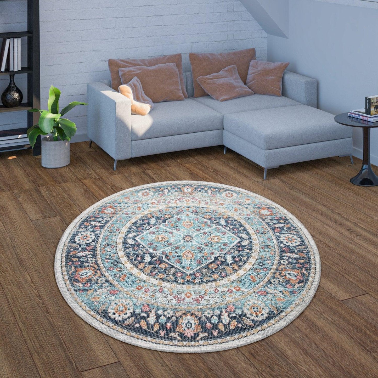 Oriental Design Rug – Classic Vintage Style Area Rug for Living Room or Bedroom
